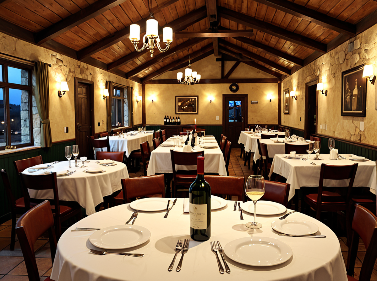 La sala da pranzo del ristorante Il Fontanile